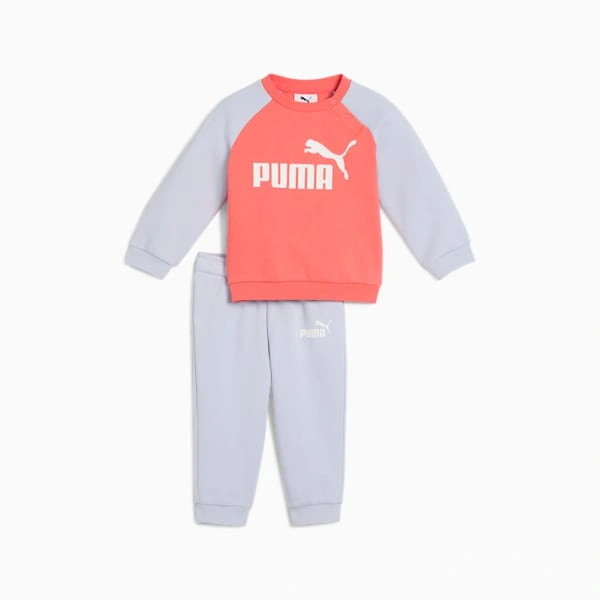 2-delni komplet Puma Minicats Essentials: Raglan majica in hlače za malčke – udobje in slog za vaše najmlajše!